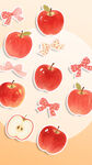 苹果贴纸图案