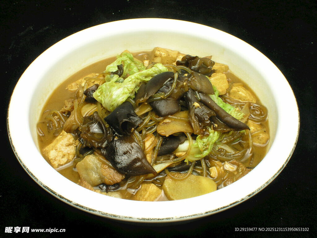 美味香菇青菜炖菜