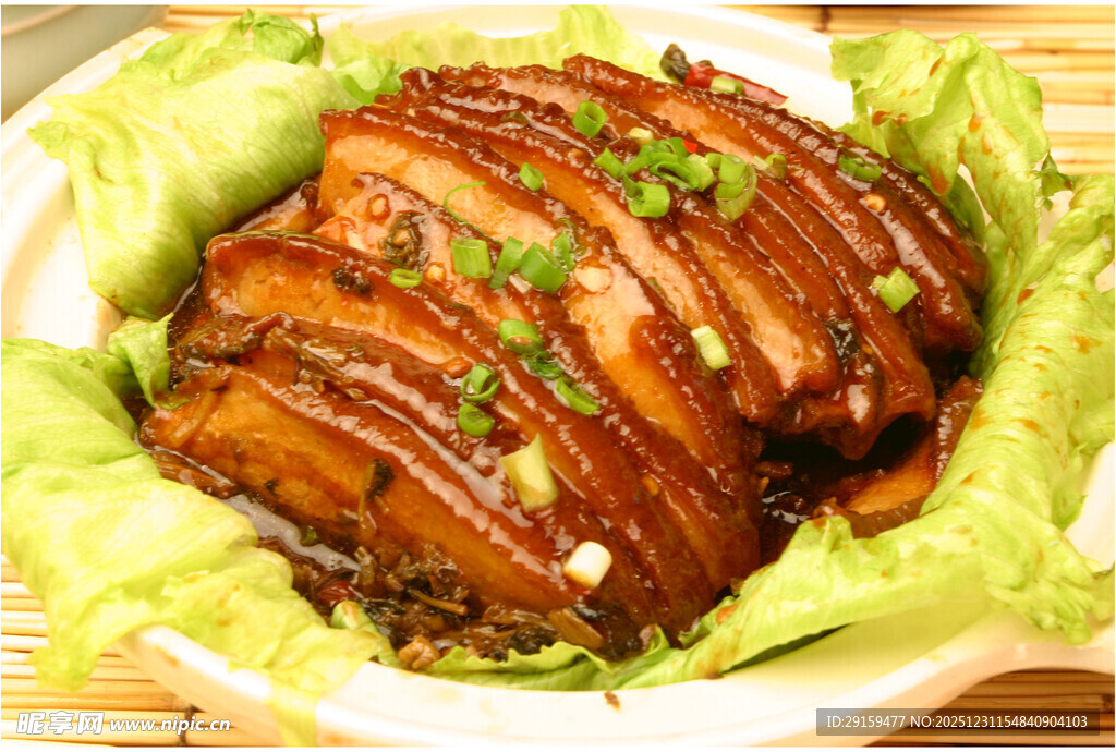 美味五花肉摆盘