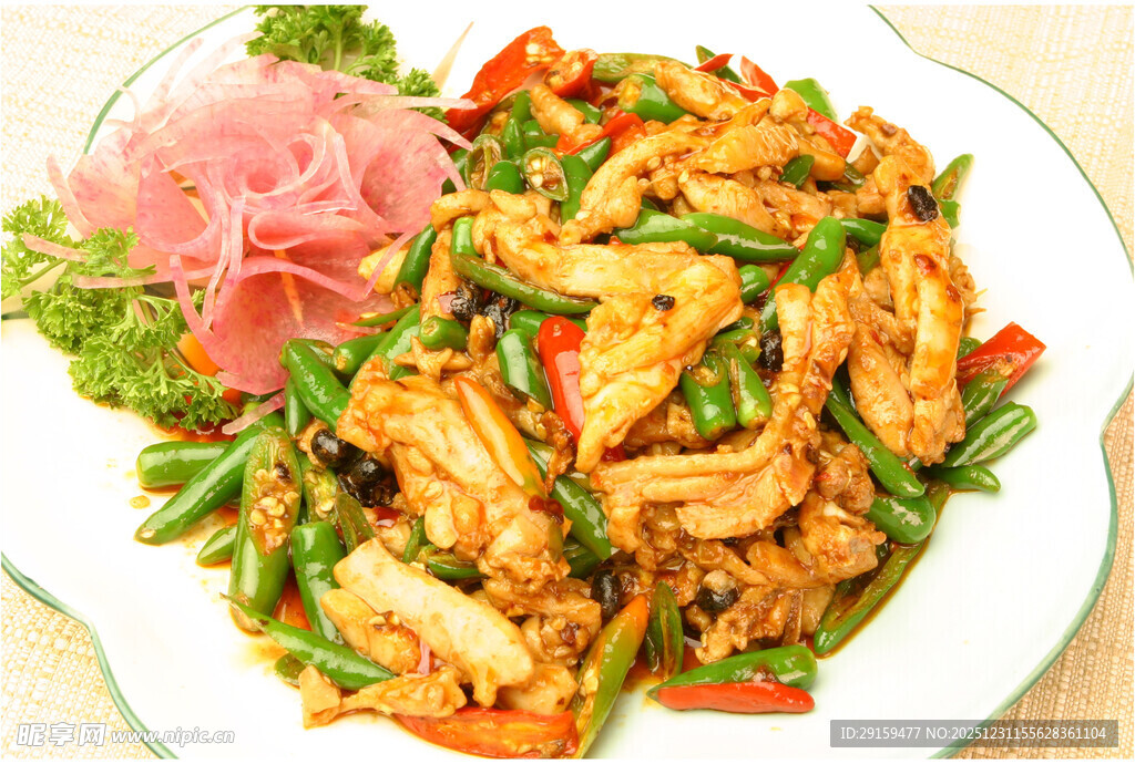 美味青椒炒肉丝