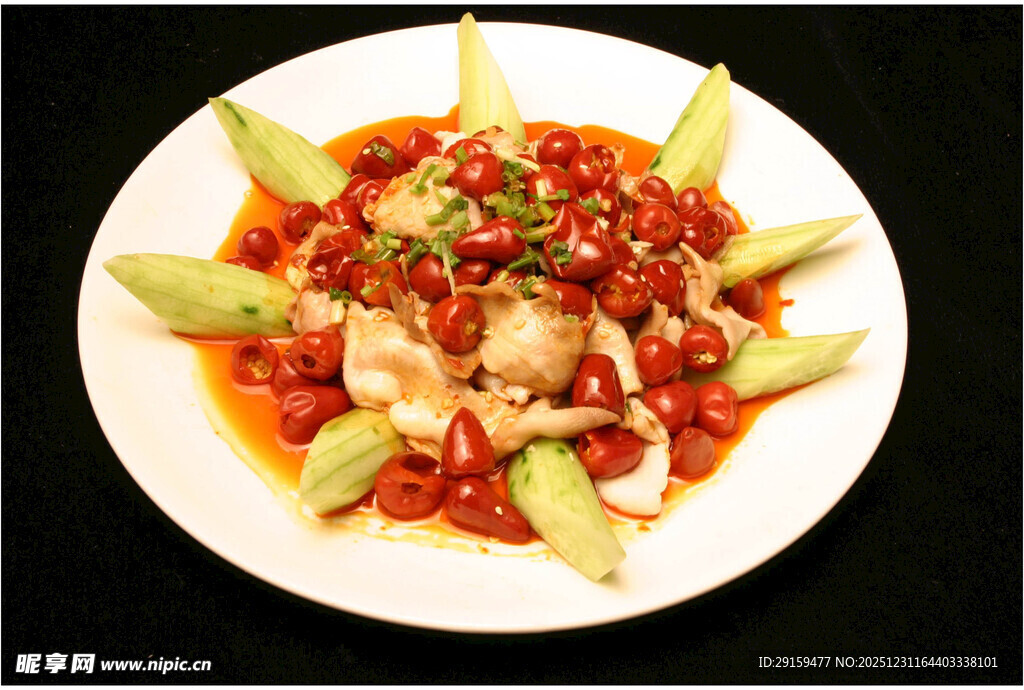 香辣黄瓜拌鸡肉