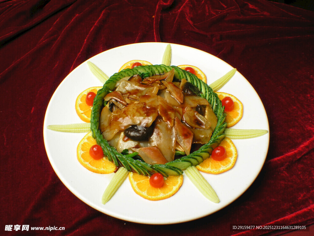 橙香木耳炒肉片