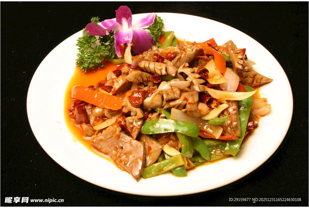 美味香辣炒肉片