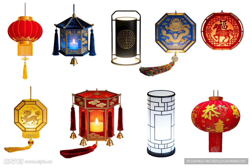 中式传统灯具与装饰物件