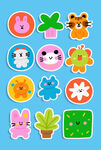 可爱卡通贴纸