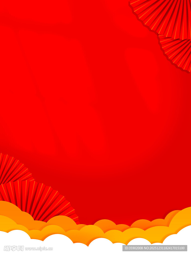 红色喜庆中式背景图案