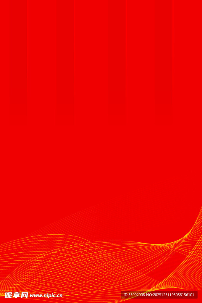 红色渐变动感线条背景图