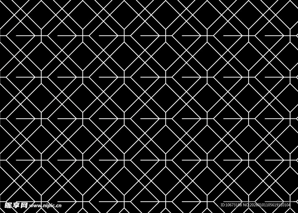 黑色几何线条网格图案