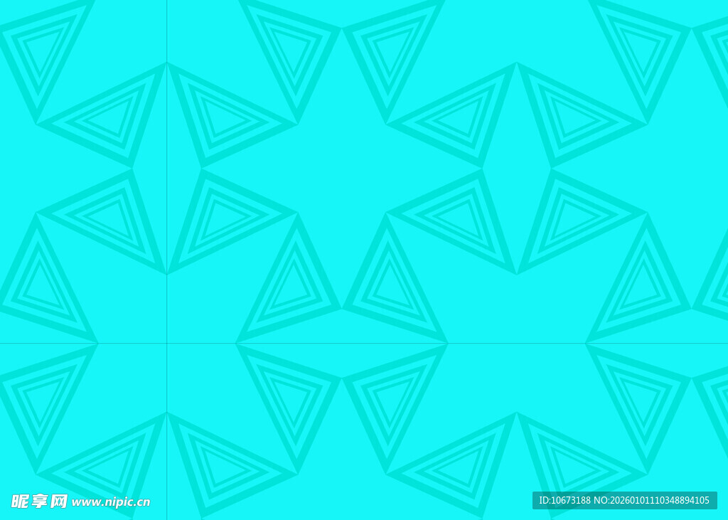 蓝绿色几何图案背景