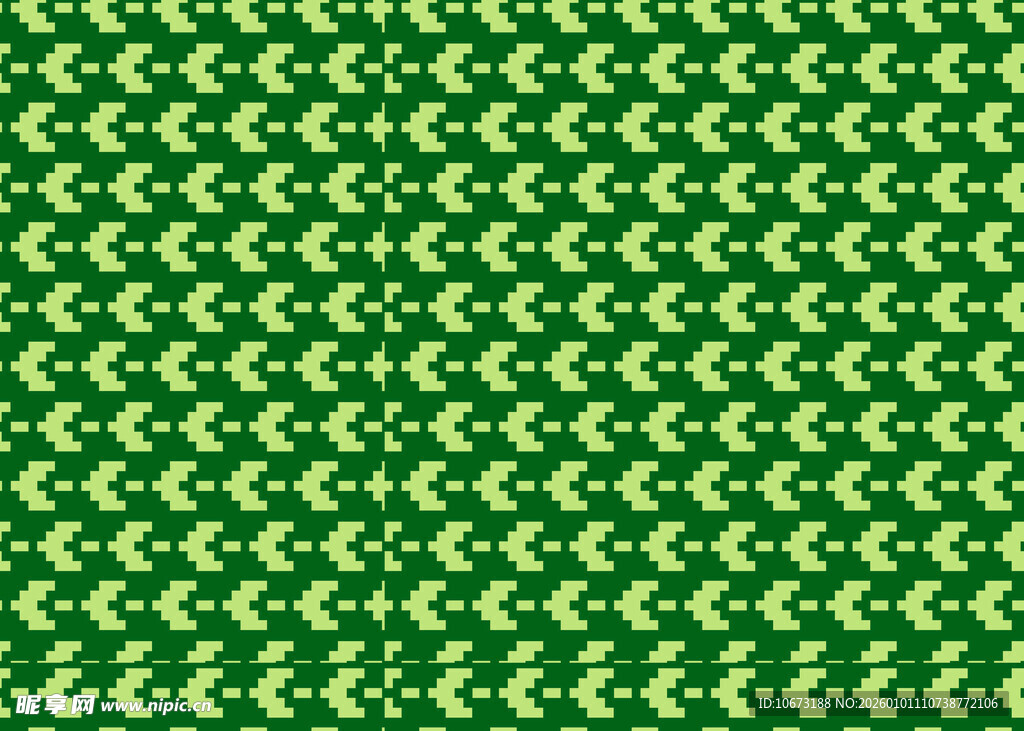 绿色几何图案无缝背景