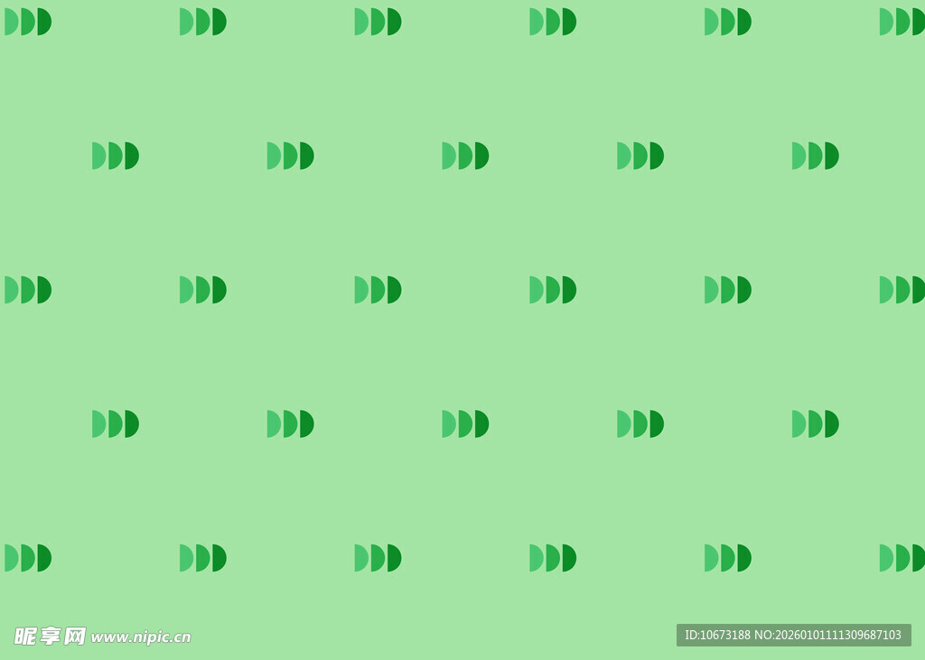 绿色背景上的重复100图案