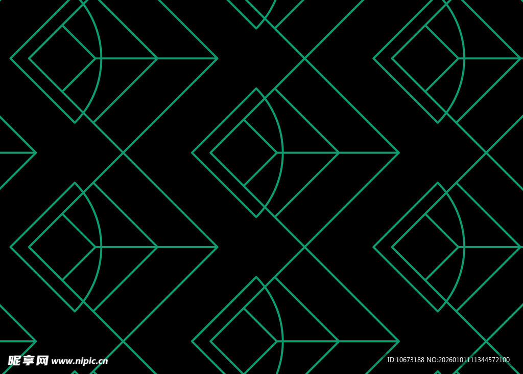 几何线条黑色背景图案