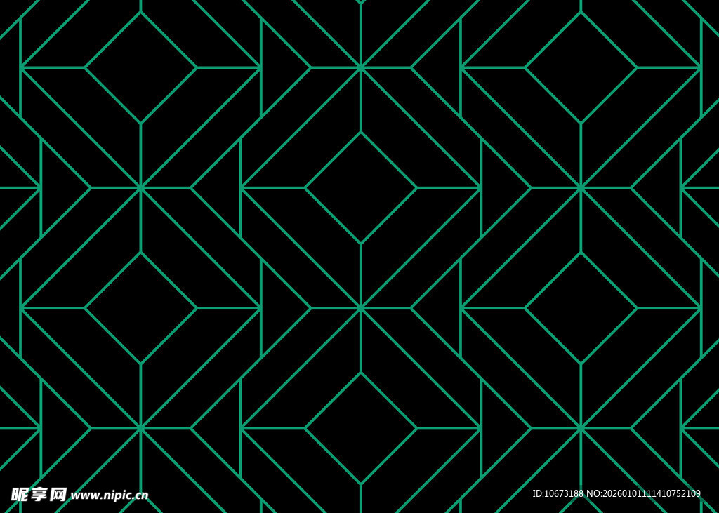 几何线条构成的暗调图案