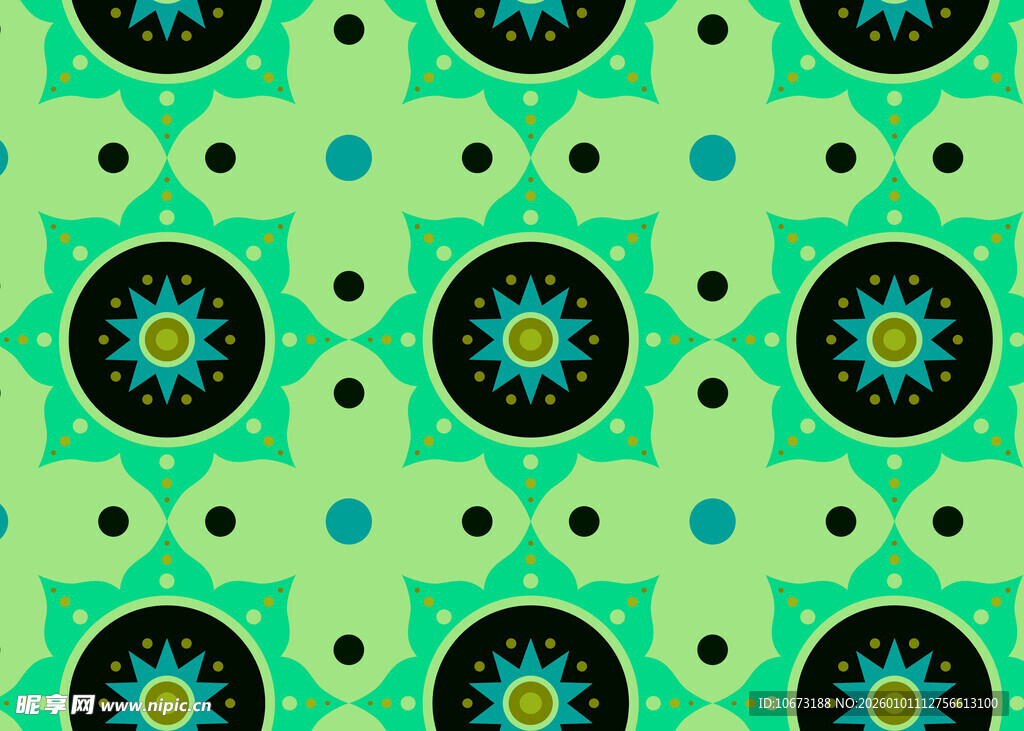 绿色几何图案装饰纹理