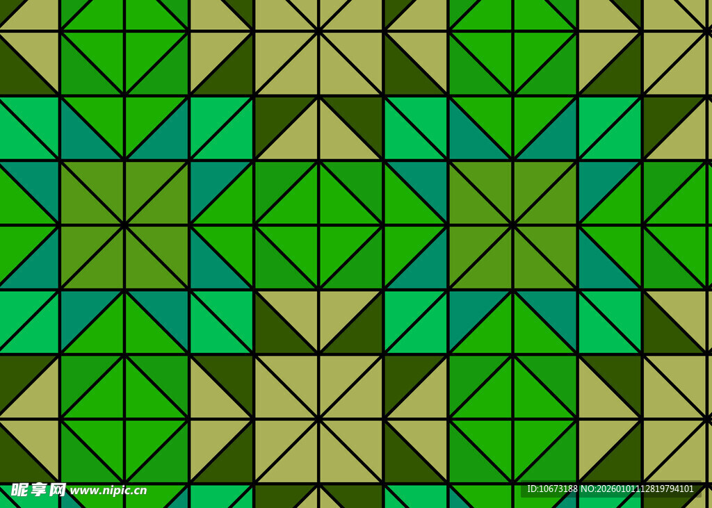 几何图案的多彩拼接纹理