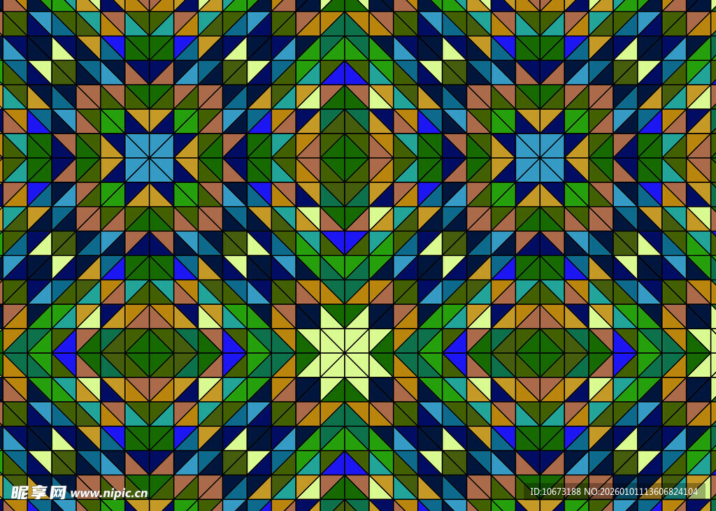 多彩几何拼接图案纹理