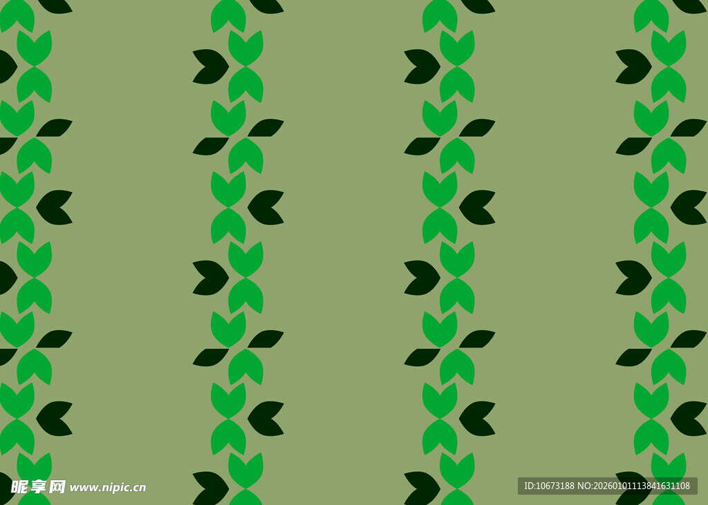 绿色几何图案无缝背景