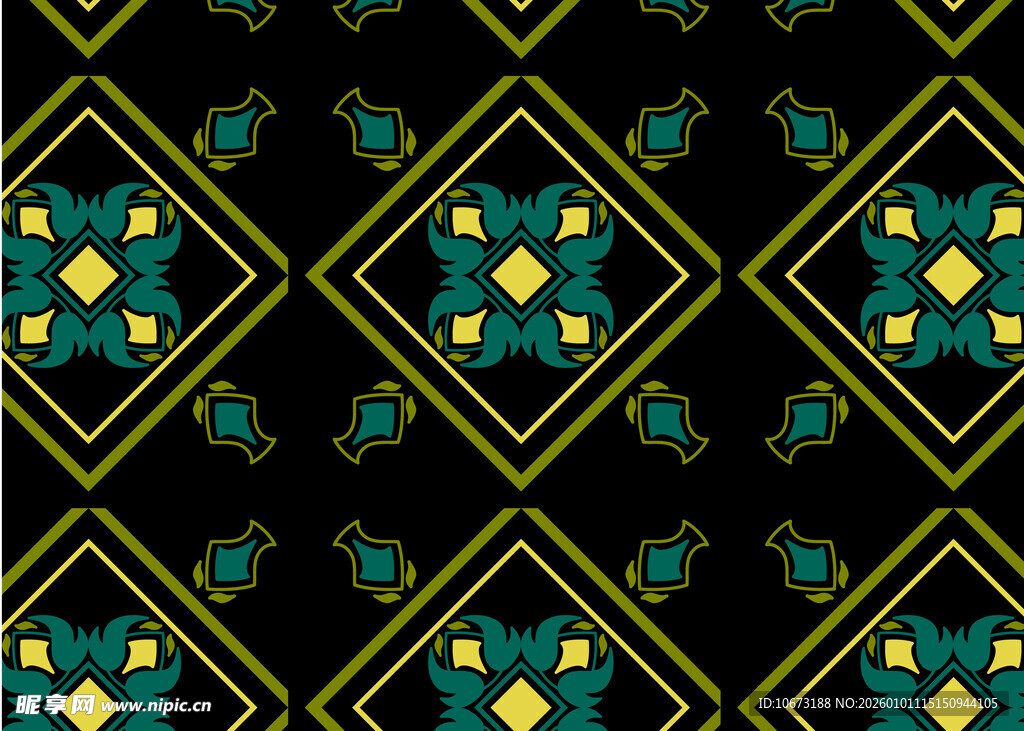 几何图案无缝花纹背景