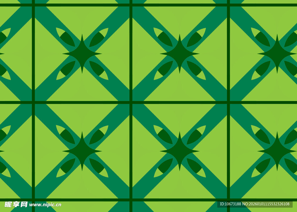 绿色几何图案背景纹理