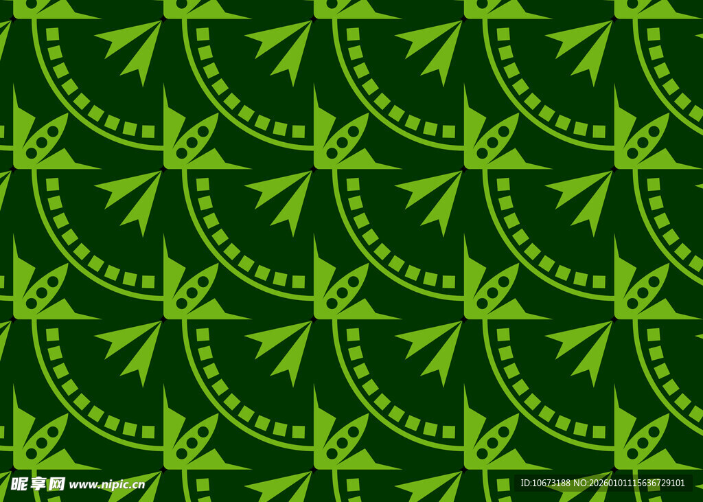 绿色几何花纹图案背景