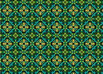绿色几何图案无缝花纹