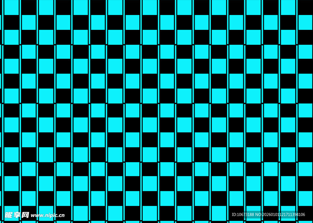 蓝黑棋盘格图案背景