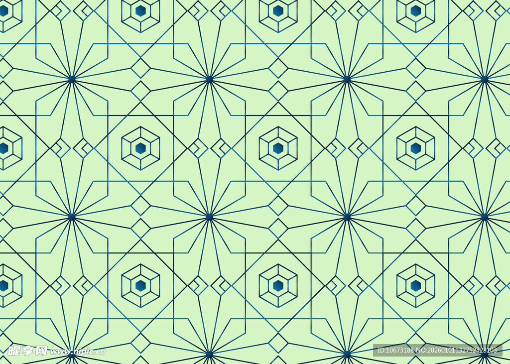 浅绿色几何花纹图案背景