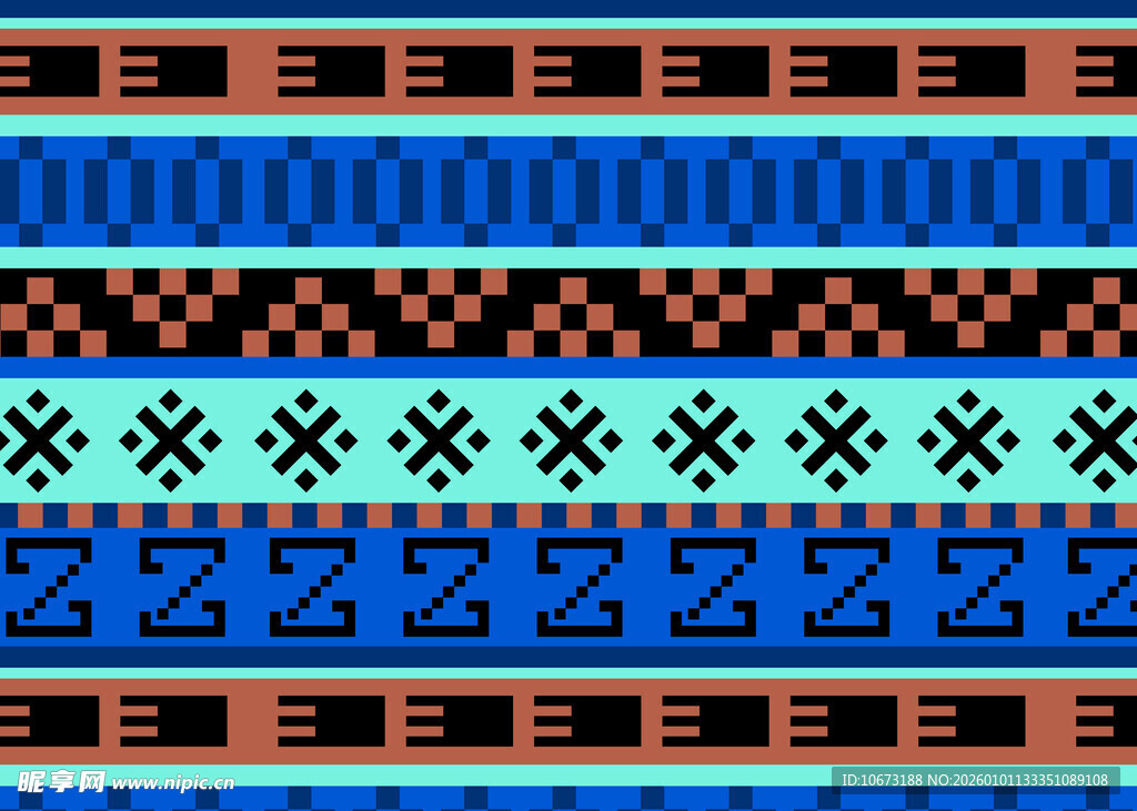 民族风几何图案纹理