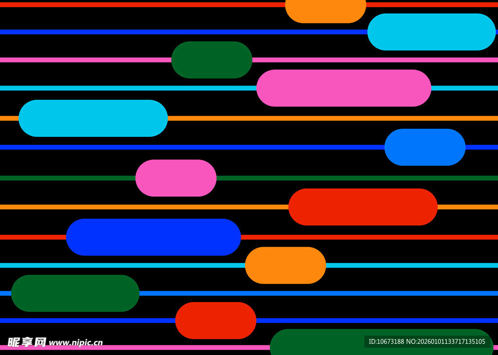 多彩条纹几何图案背景