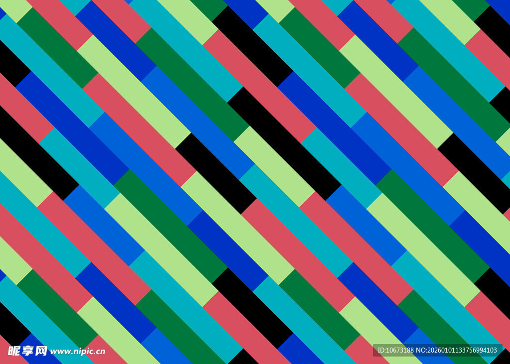 多彩斜纹几何图案背景