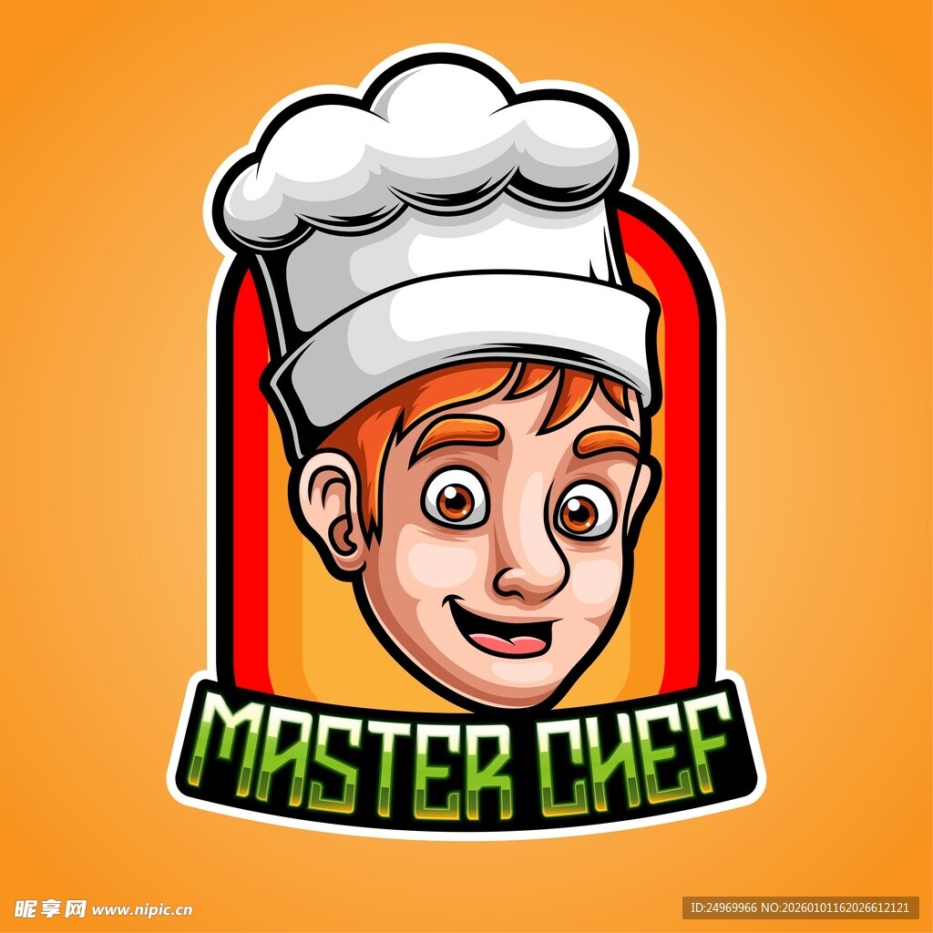 卡通大厨形象