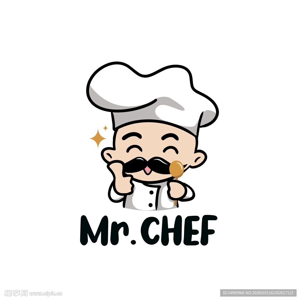 卡通厨师