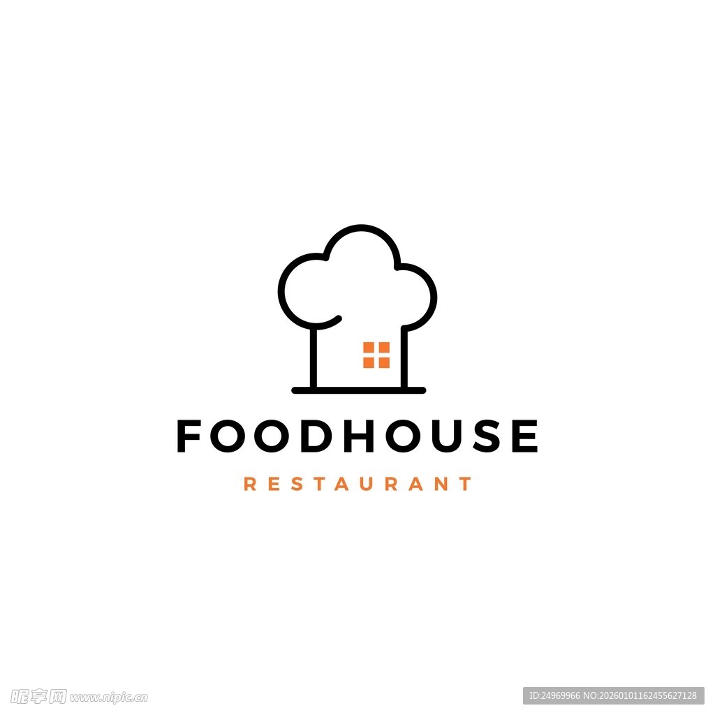 食品屋标志设计