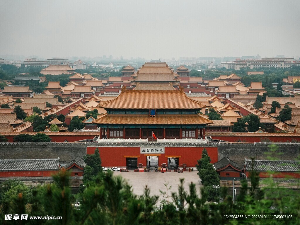 俯瞰故宫壮丽景观