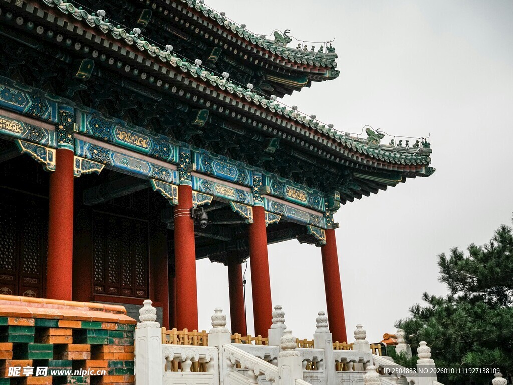 古典中式建筑精美一角