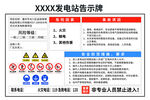 发电站警示牌展示