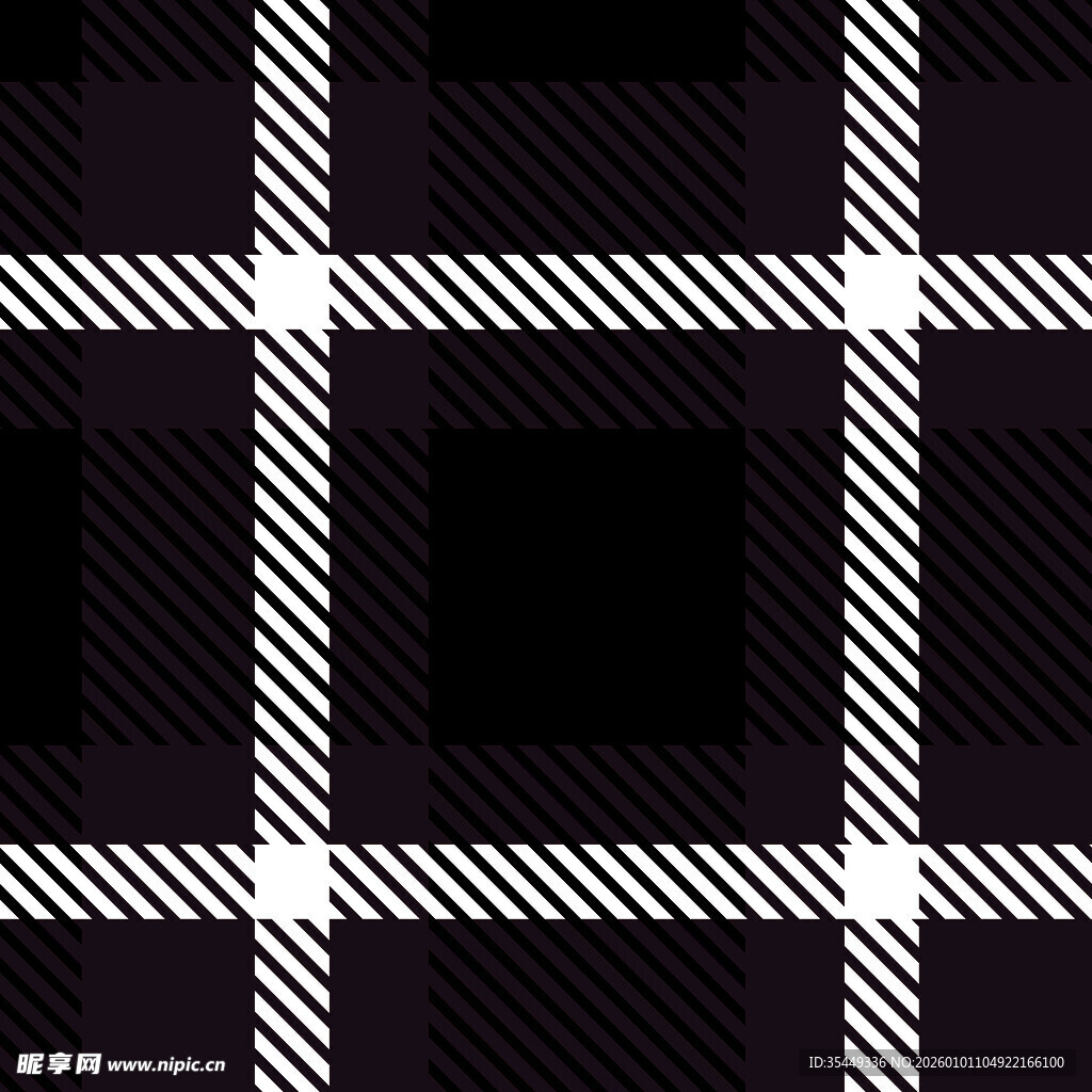 黑白格纹图案