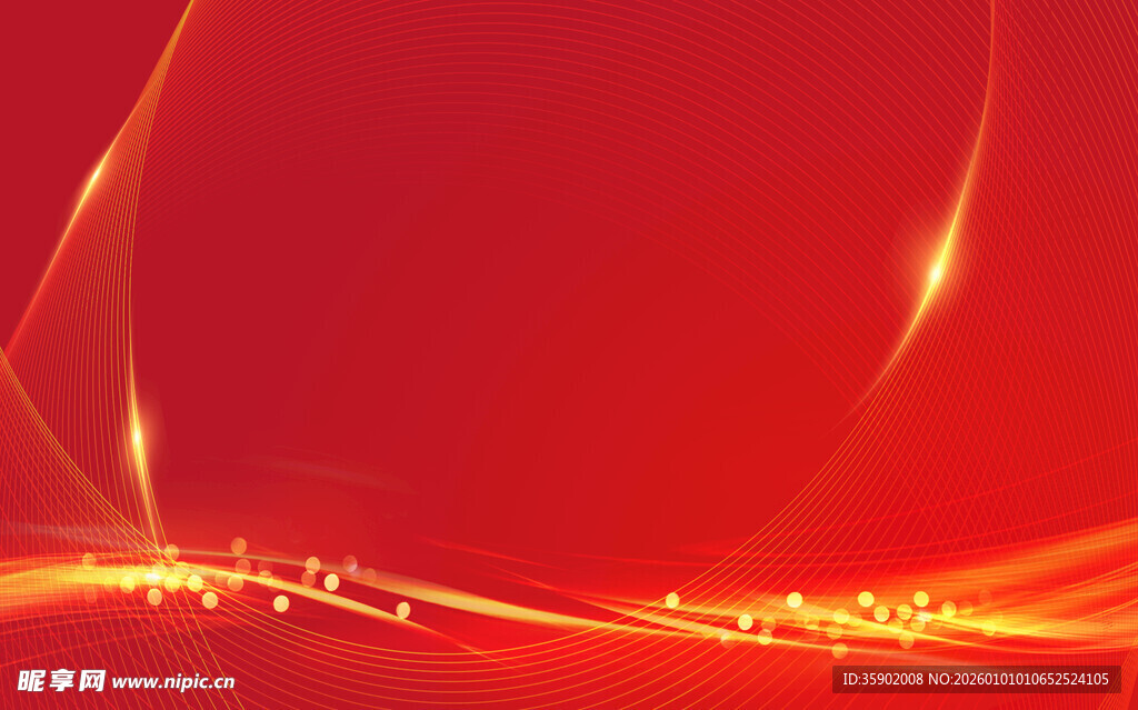 红色炫光动感背景图