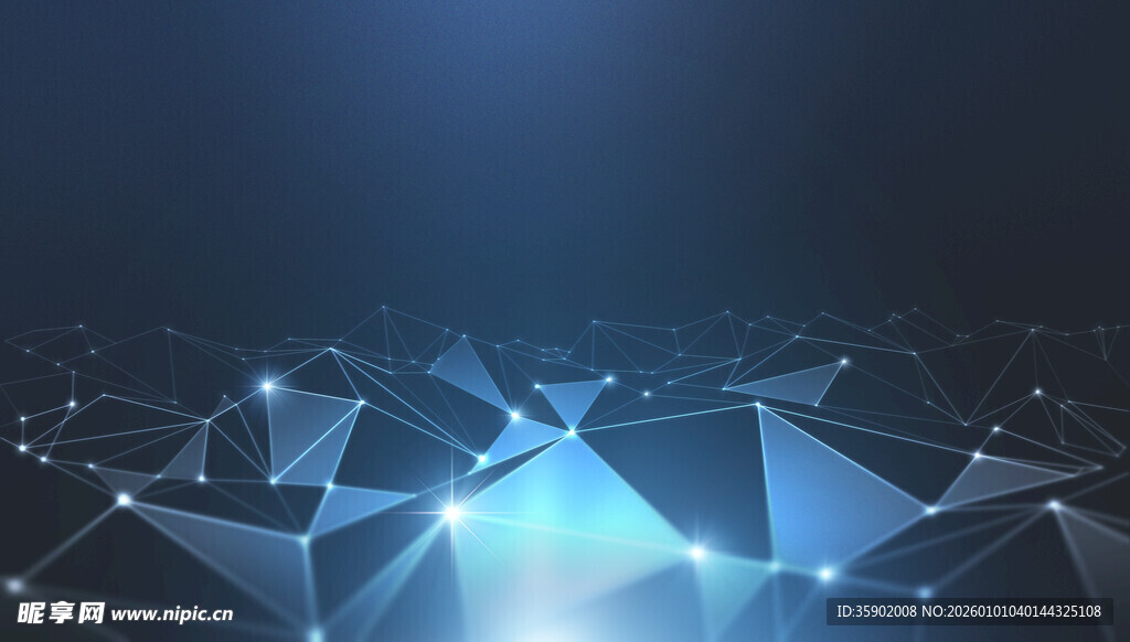 科技感几何光影背景图