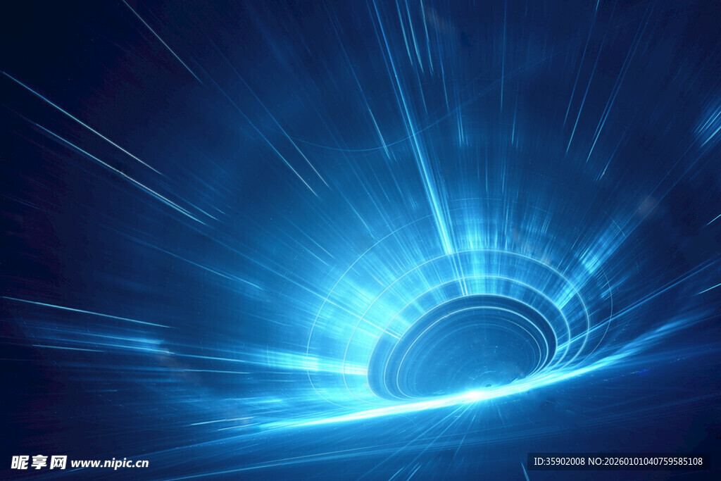 蓝色炫光科技感背景画面