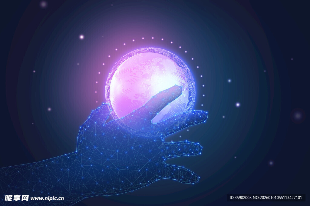 手触梦幻星球背景