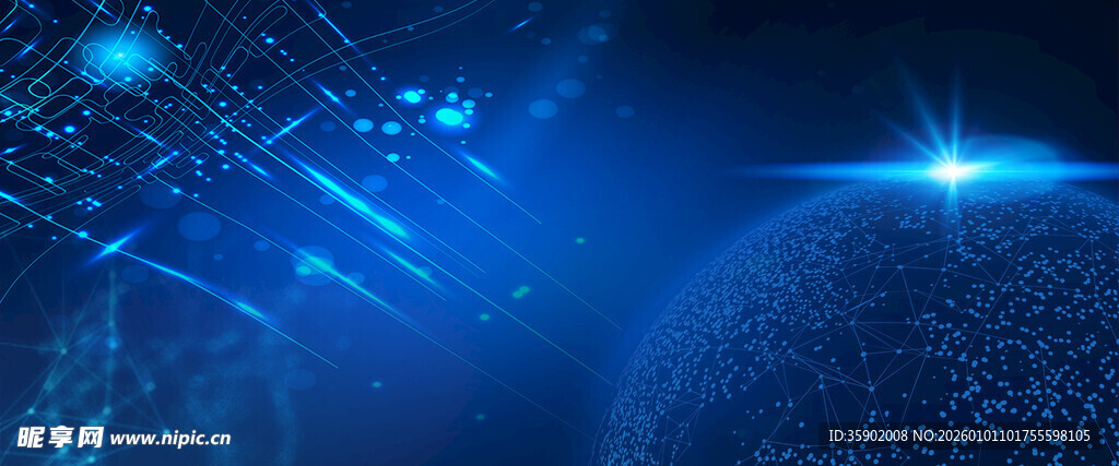 科技感宇宙背景图