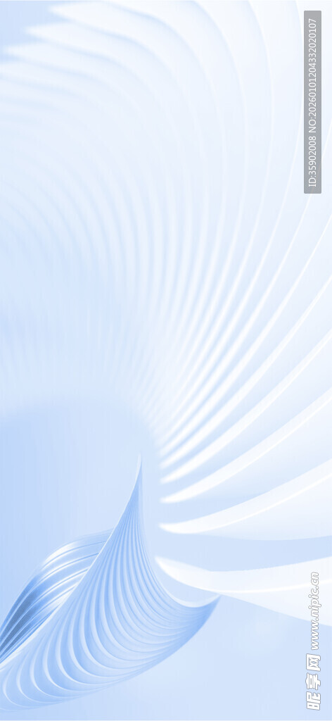 淡蓝色抽象波纹背景图
