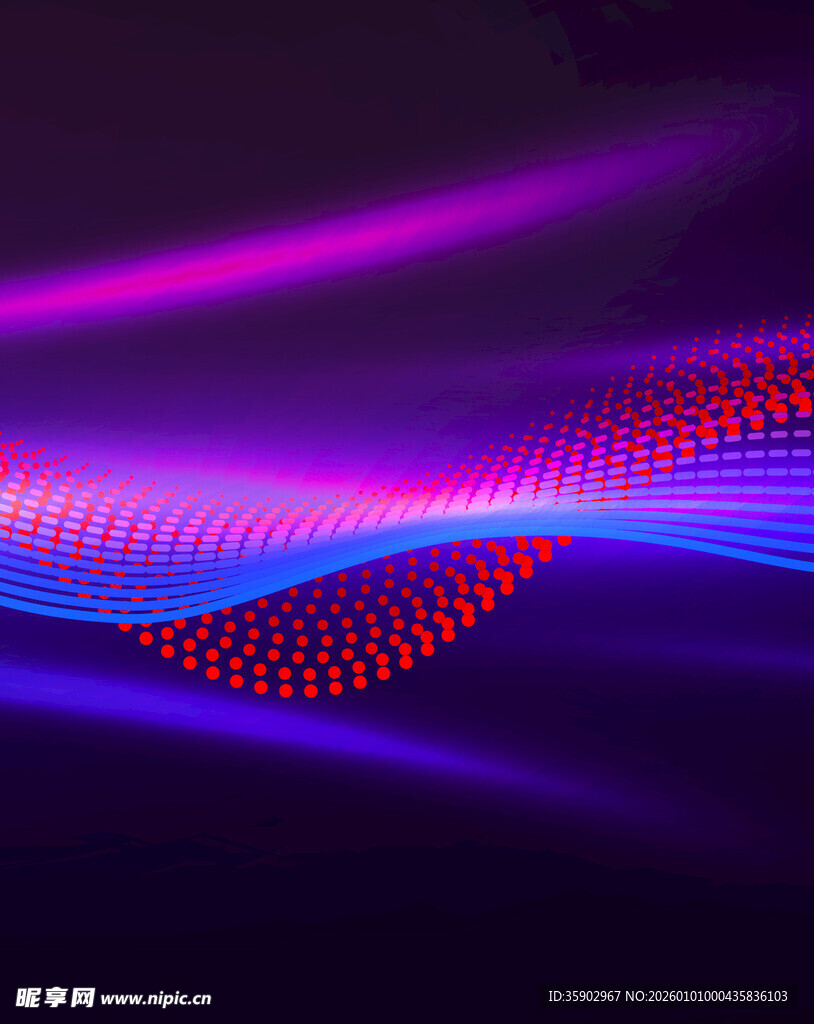 炫彩流动粒子光线背景图