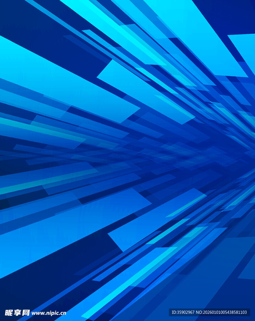 蓝色科技感线条背景图