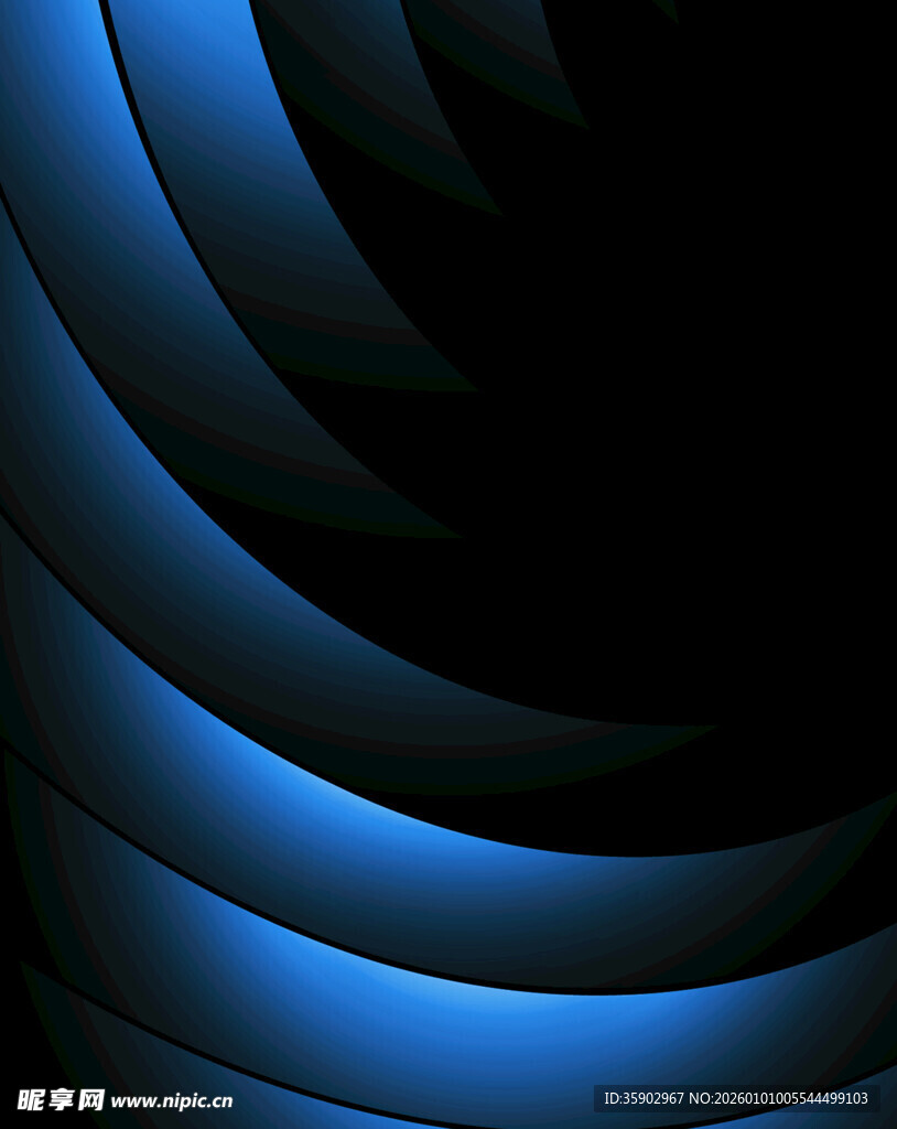 蓝色渐变螺旋抽象背景