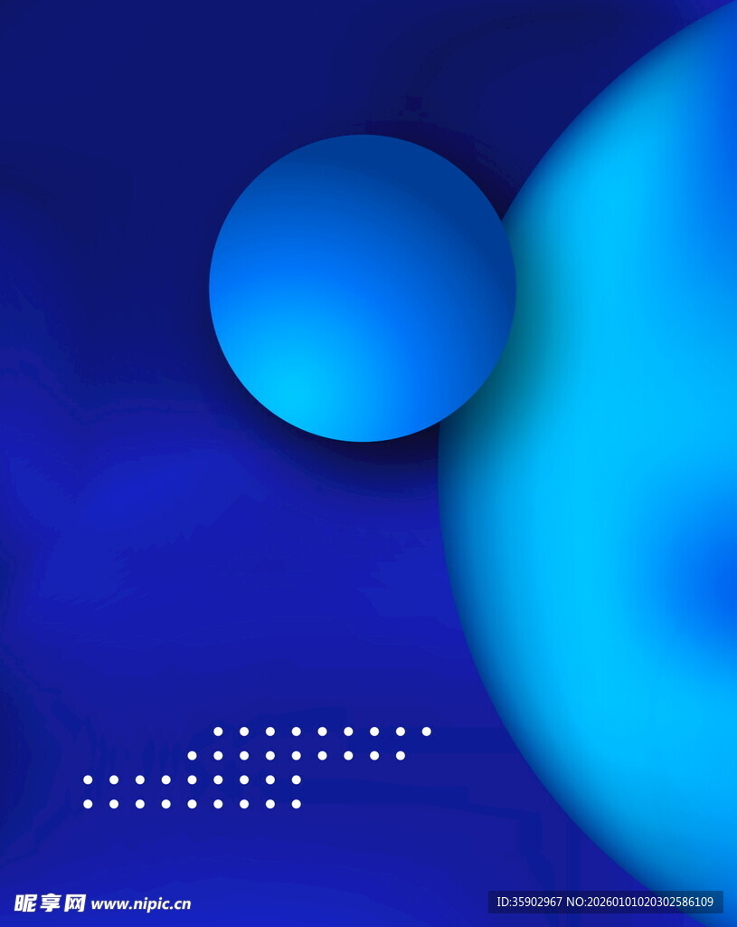 蓝色星球科幻背景图