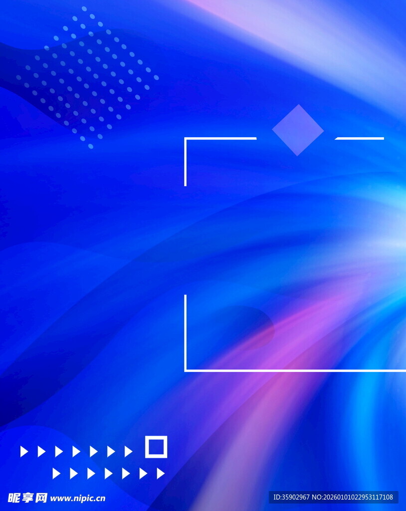 蓝色渐变科技风背景图