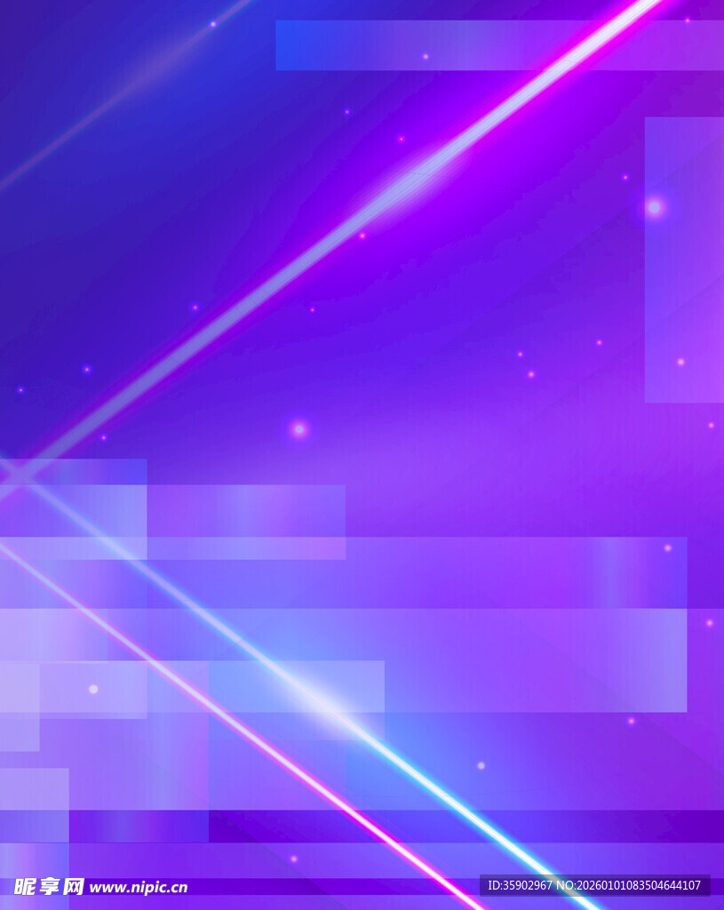 炫彩紫蓝科技感几何背景