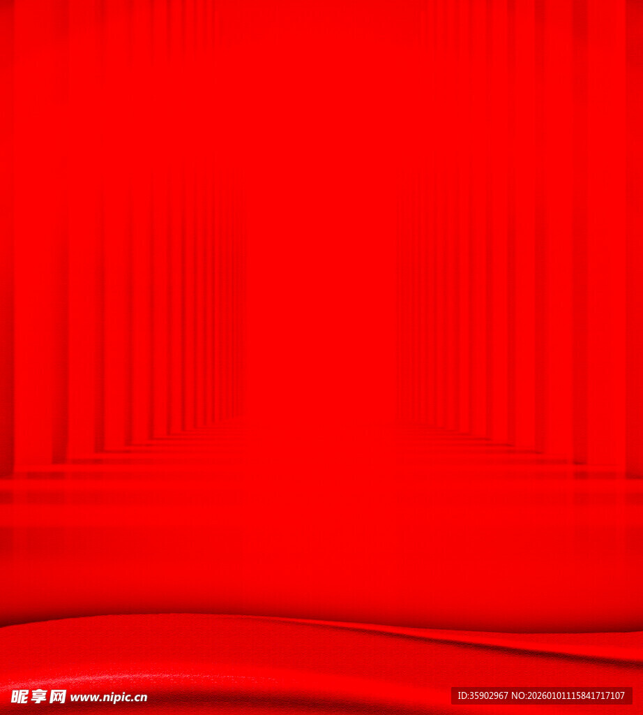 红色渐变波浪纹理背景